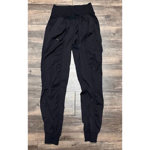 Lululemon Dance Studio Joggers Mid Rise Full Length Black Drawstring Pant Sz 0 - Picture 5 of 8
